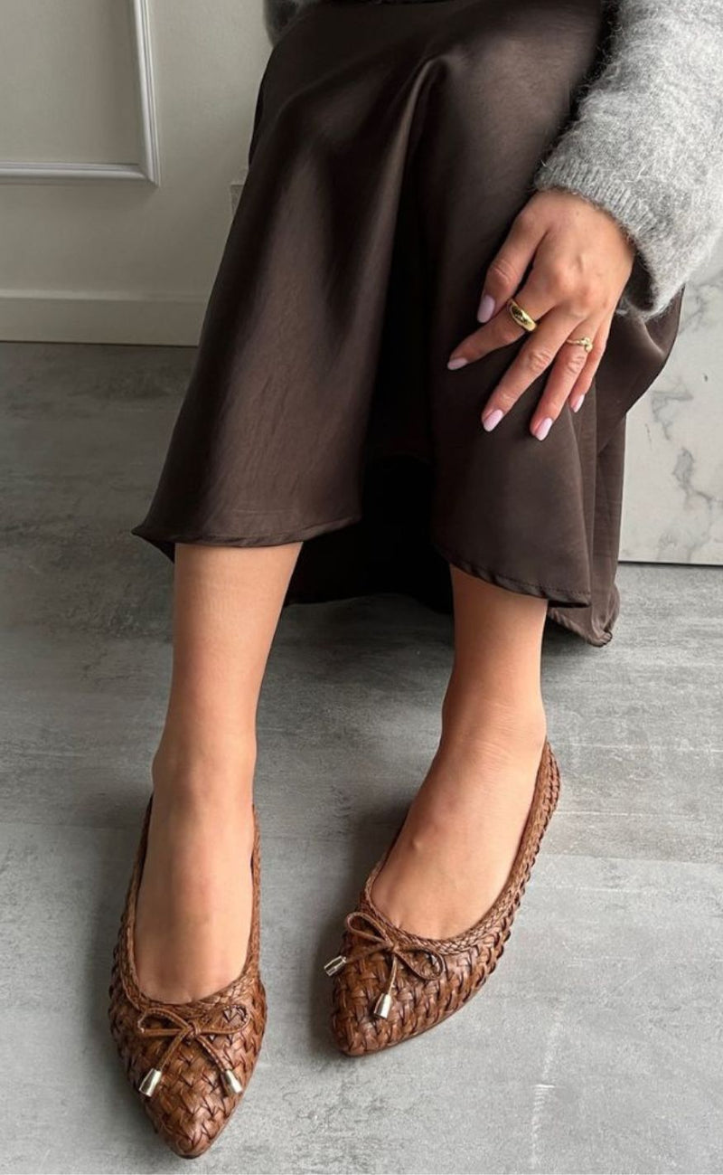 Copenhagen Shoes Ballerinaer - On My Love - Cognac