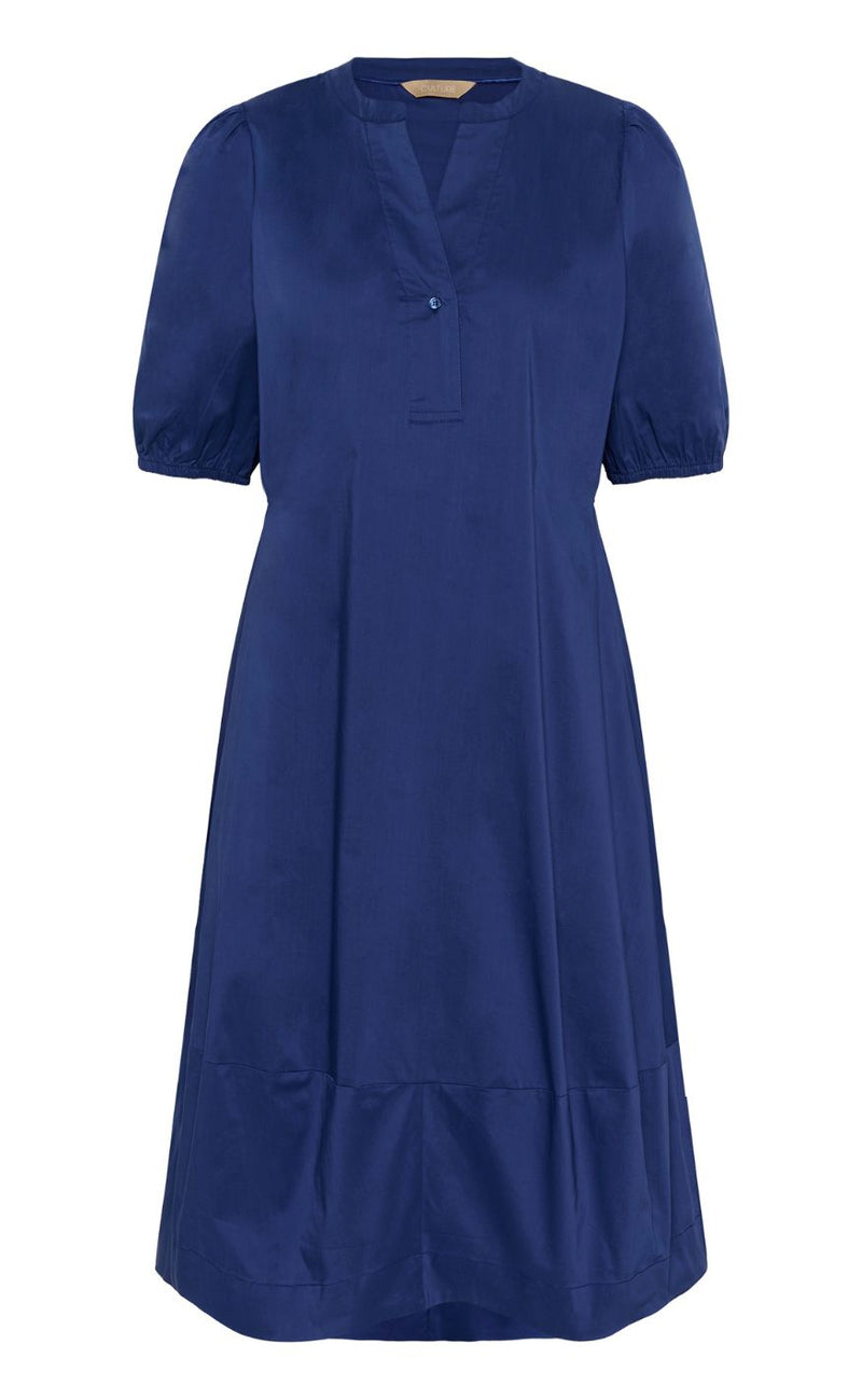 Culture Kjole - Antoinett SS Placket - Mazarine Blue
