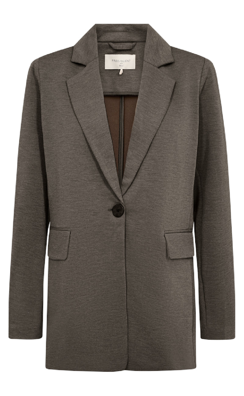 Freequent Jakke / Blazer - Nanni Structure - Morel Melange