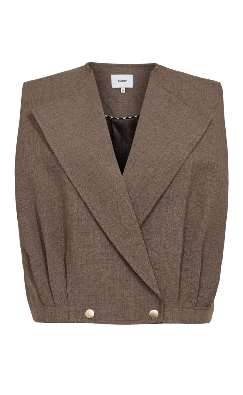 Nümph Vest - Shelly - Brown Lentil Melange