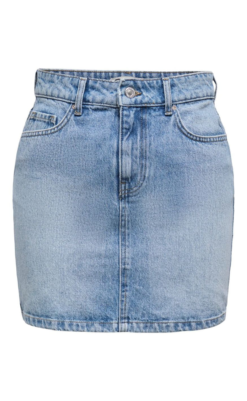 ONLY Nederdel - Stella Short - Light Blue Denim