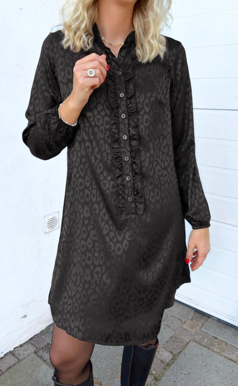 Say INA Copenhagen Kjole - Florina - Black Leopard