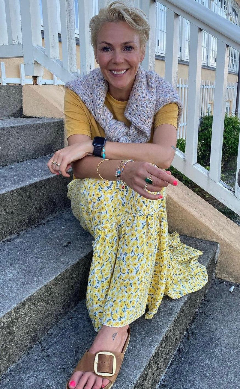 Say INA Copenhagen Nederdel - Hanna - Yellow Flower