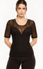 Liberté T-shirt - Mesh Dot - Black