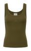Gestuz Top - Drew Logo 2.0 - Military Olive
