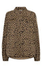 Gossia Jakke - Basma - Leopard Print/Cream Stripe