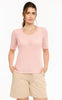 Liberté T-shirt - Mesh Dot - Rose