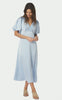 Neo Noir Kjole - Illana Heavy Sateen - Light Blue