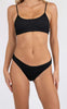 Neo Noir Bikini Underdel - Skin Sand Crepe - Black
