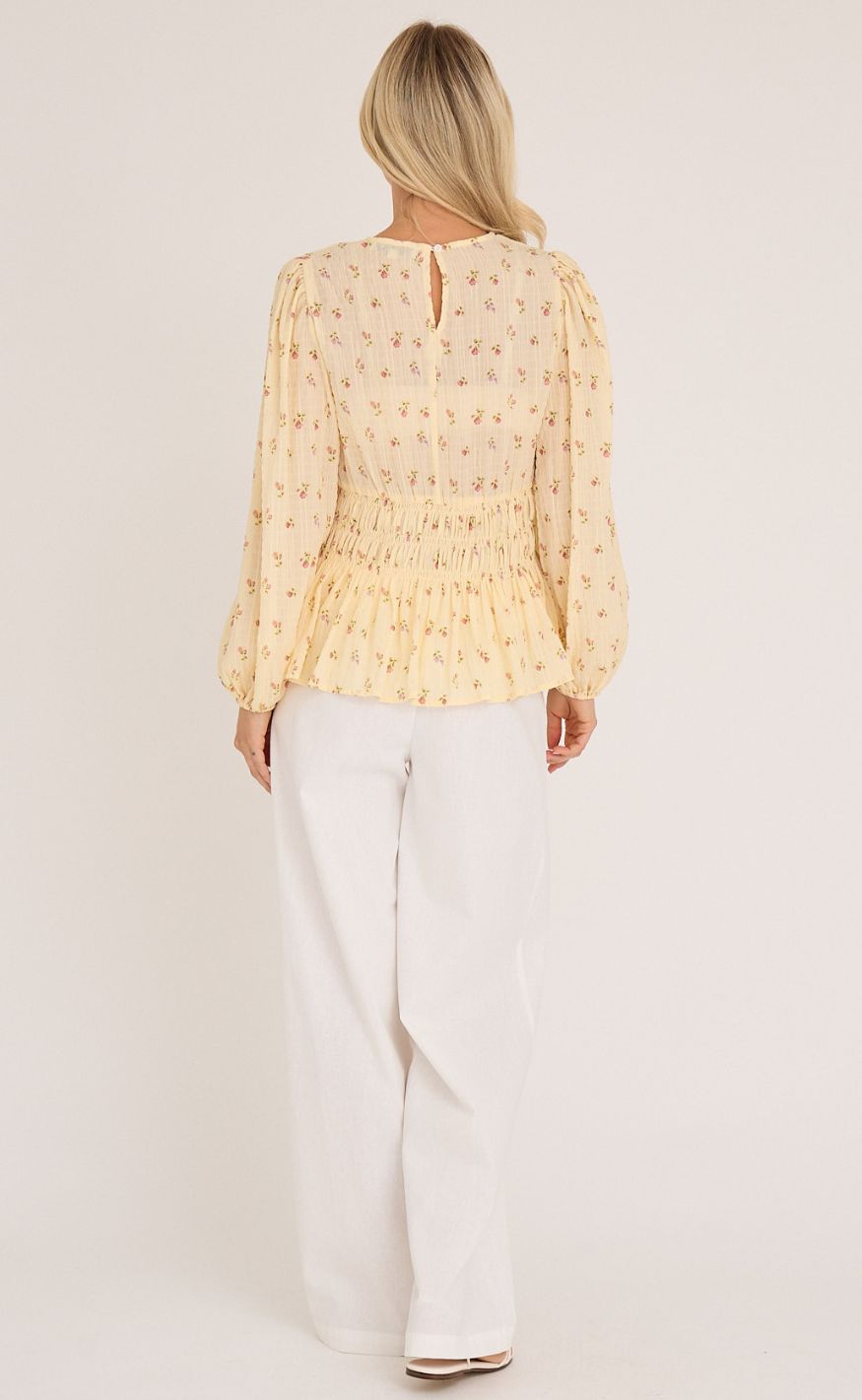 A-View Bluse - Elinor - Pale Yellow