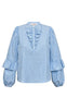 A-View Bluse - Karin - Blue/White Stripe
