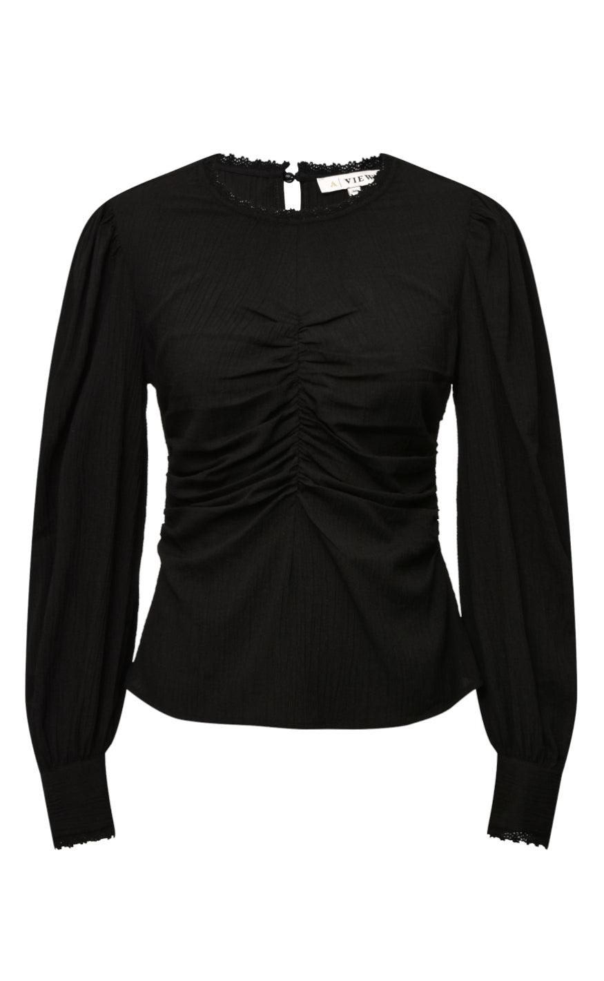 A-View Bluse - Selene - Black