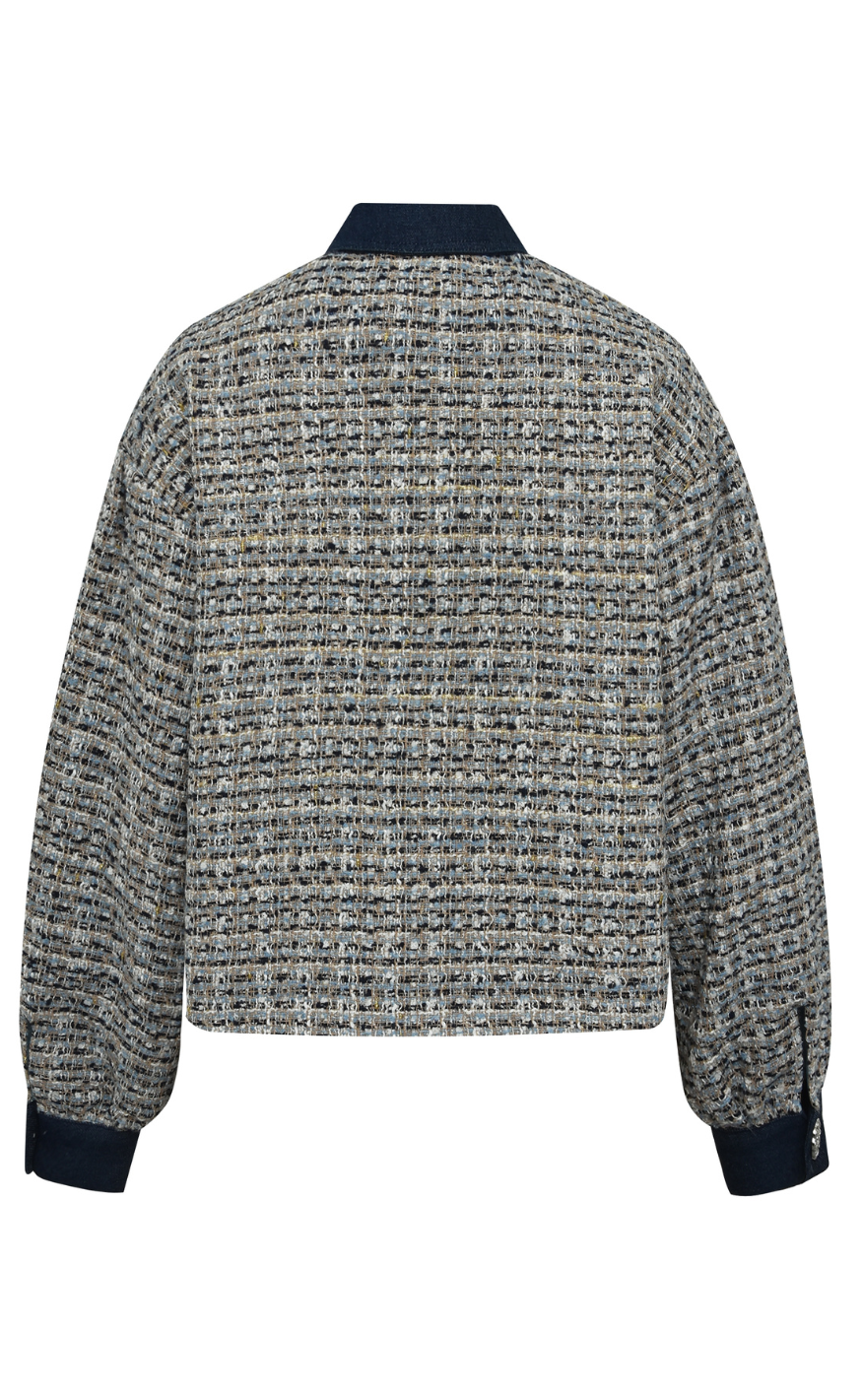 A-View Jakke - Coco - White/Blue
