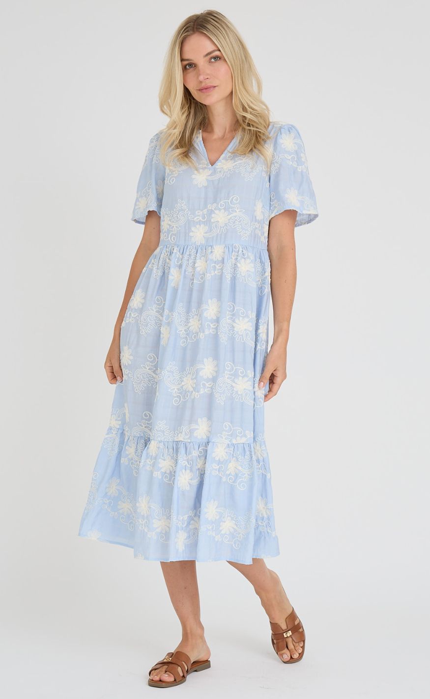 A-View Kjole - Daffodil - Light Blue
