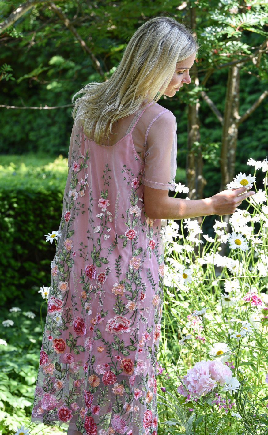A-View Kjole - Fuschia Midi - Rose/Red