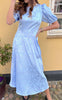 A-View Kjole - Gina Short Sleeve - Light Blue