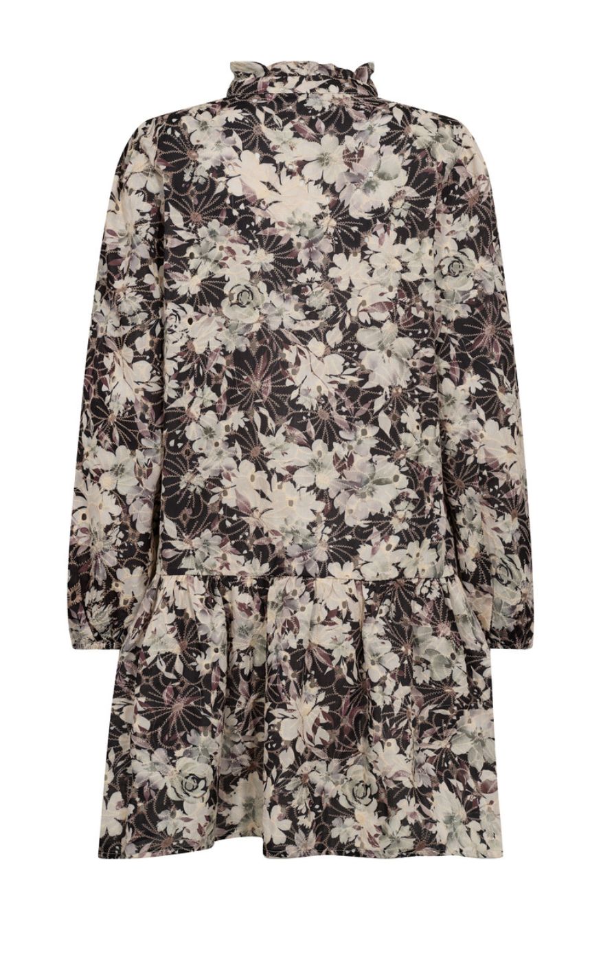 A-View Kjole - Grete - Black/ Off White