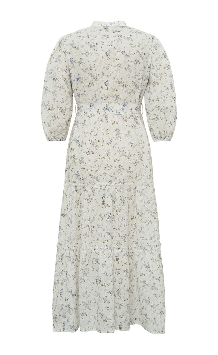 A-View Kjole - Kate - Off White/Blue