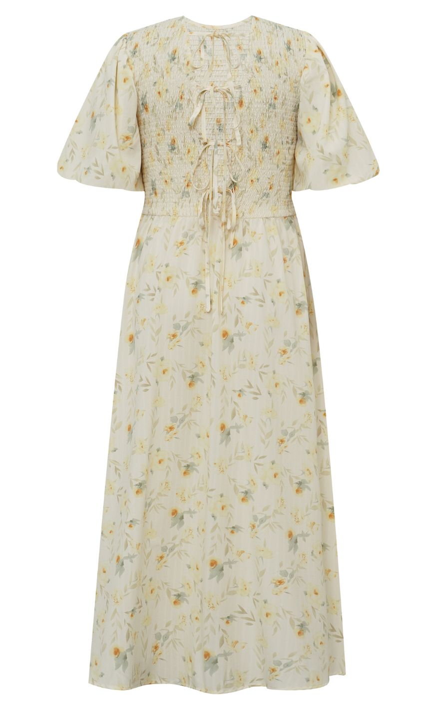 A-View Kjole - Tabita - Sand/Yellow