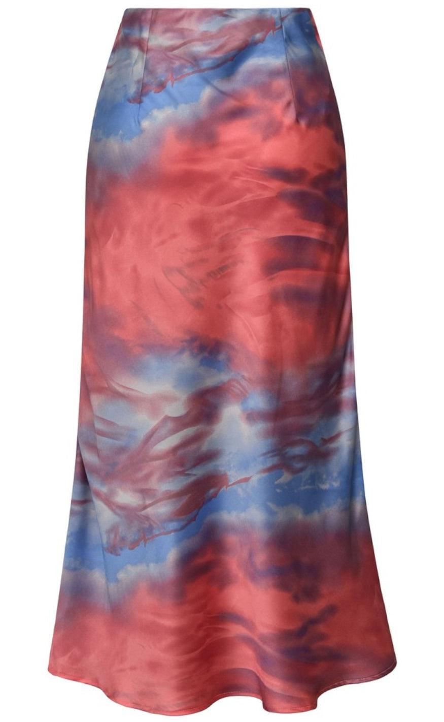 A-View Nederdel - Carry - Coral/Blue