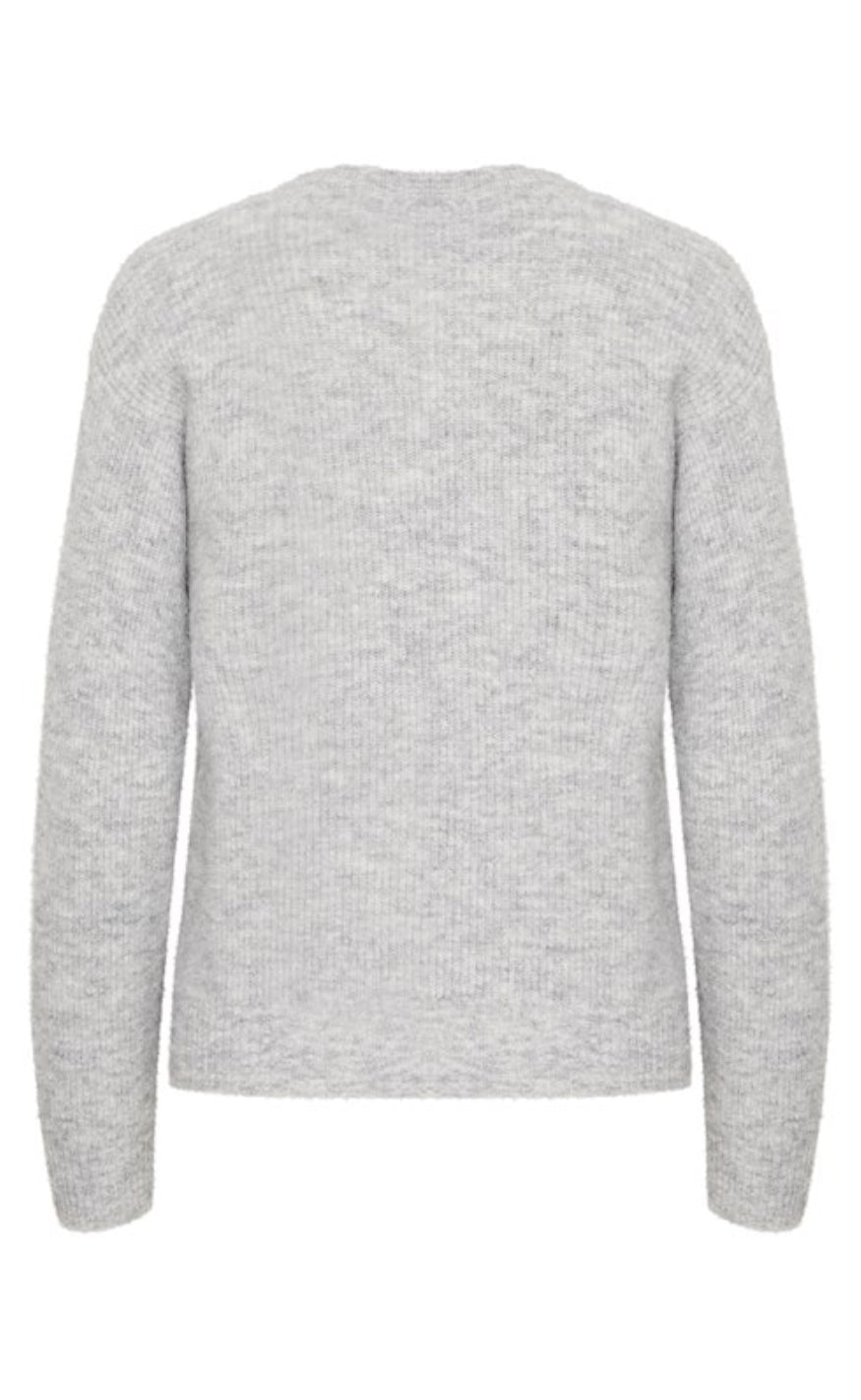 BALL Original Striktrøje - Stacy - Medium Grey Melange