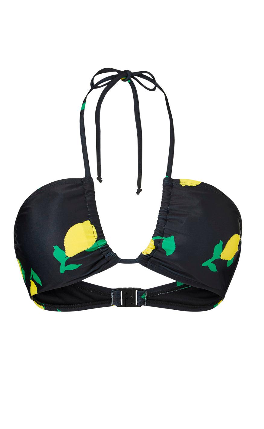 Beck Söndergaard Bikini Top - Limone Billa - Black