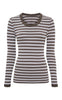 Tim & Simonsen Bluse - Isa Frida - Noce/Bianco