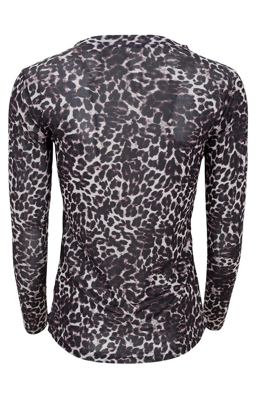 Black Colour Bluse - Annie - Grey Leo
