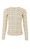 Black Colour Bluse - Annie Mesh - Yellow Dot