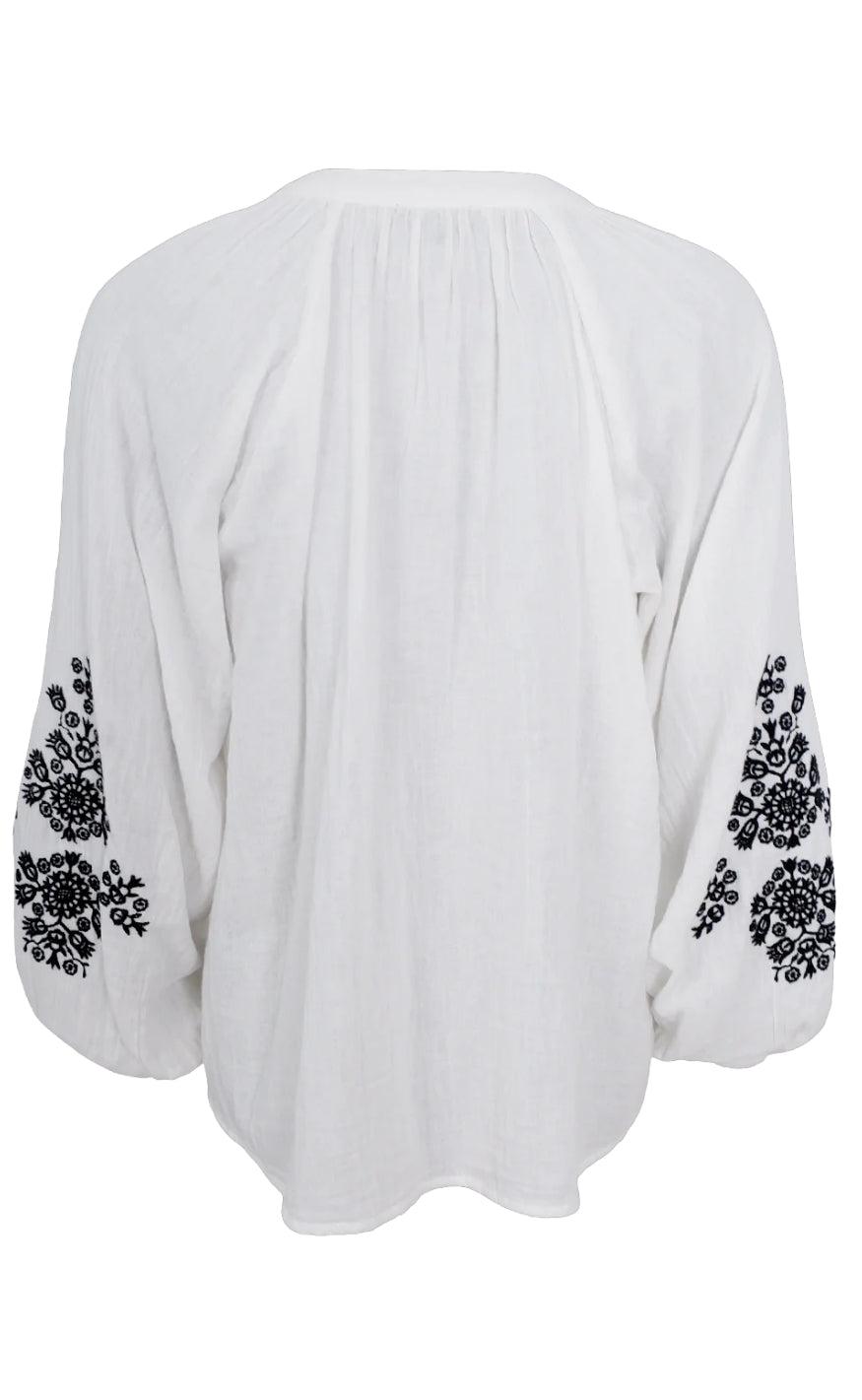 Black Colour Bluse - Bali - White