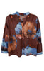 Black Colour Bluse - Celine - Coffee Flower