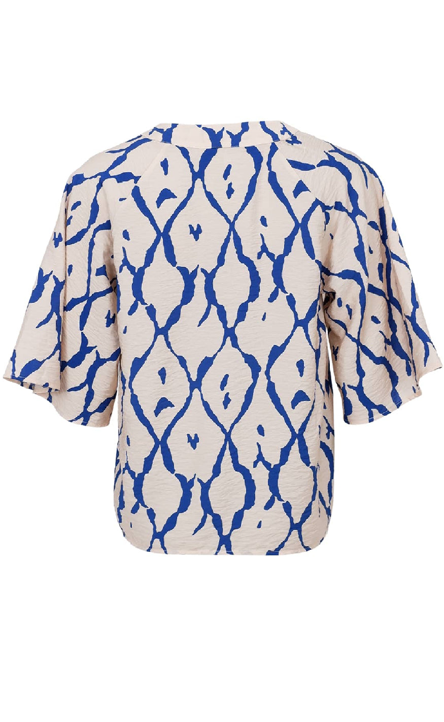 Black Colour Bluse - Chloe - Blue