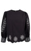 Black Colour Bluse - Daisy - Black