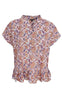 Black Colour Bluse - Flora Ruffle - Fairy Flower