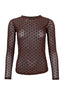 Black Colour Bluse - Jennie - Coffee