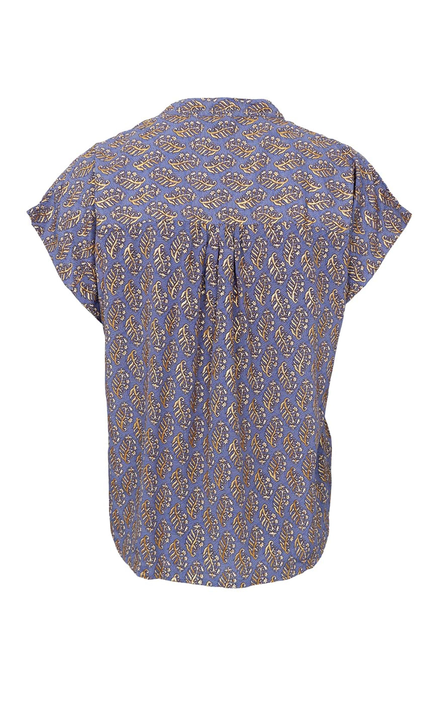 Black Colour Bluse - Luna Andrea - Blue Mist
