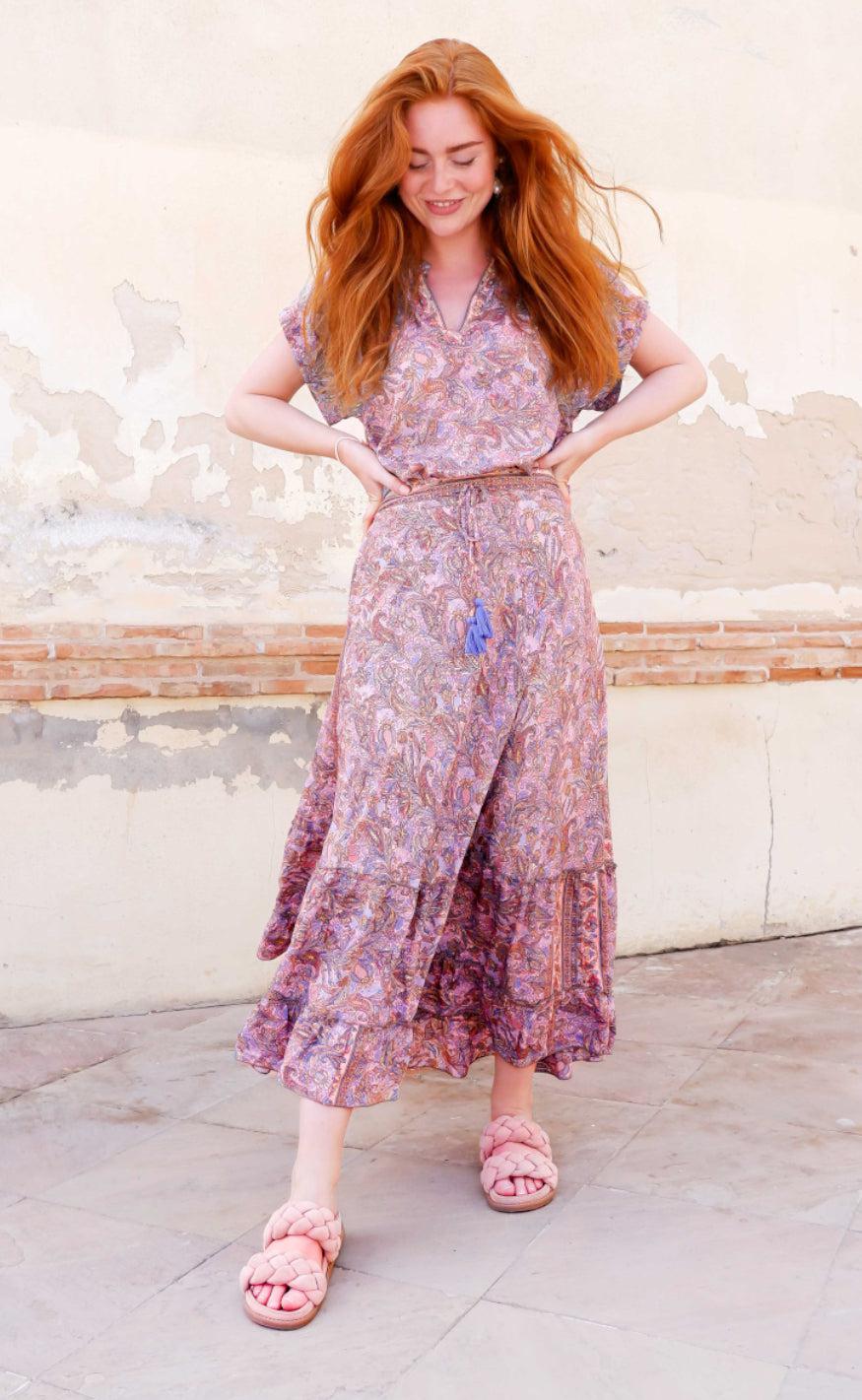 Black Colour Bluse - Luna Andrea - Blush Tropic
