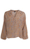 Black Colour Bluse - Luna - Argyle Sand