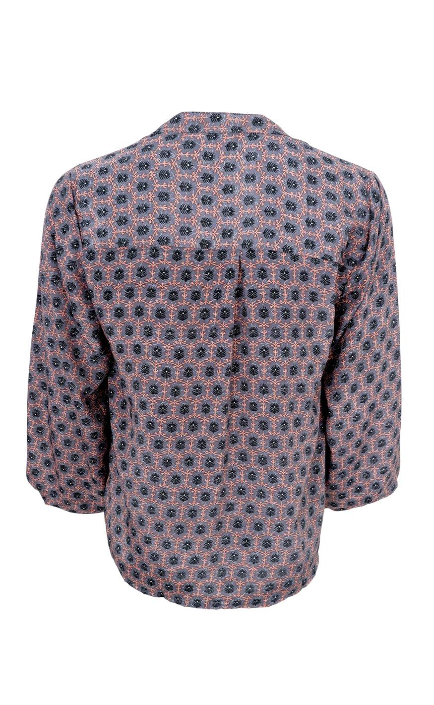 Black Colour Bluse - Luna - Rose Safire