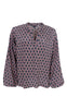Black Colour Bluse - Luna - Rose Safire