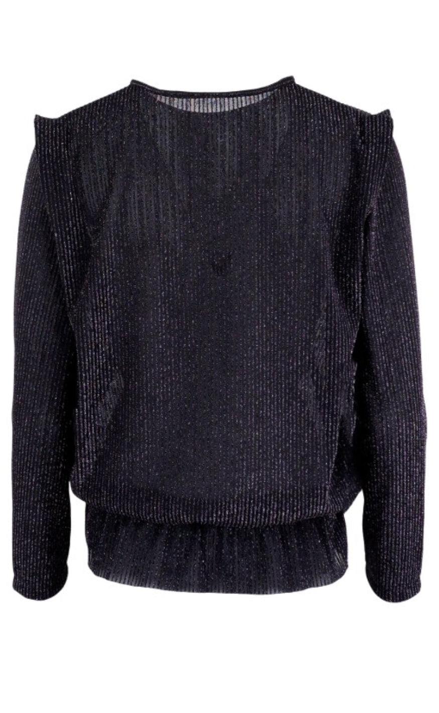 Black Colour Bluse - Maisy - Black