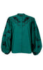 Black Colour Bluse  - Maren  - Green