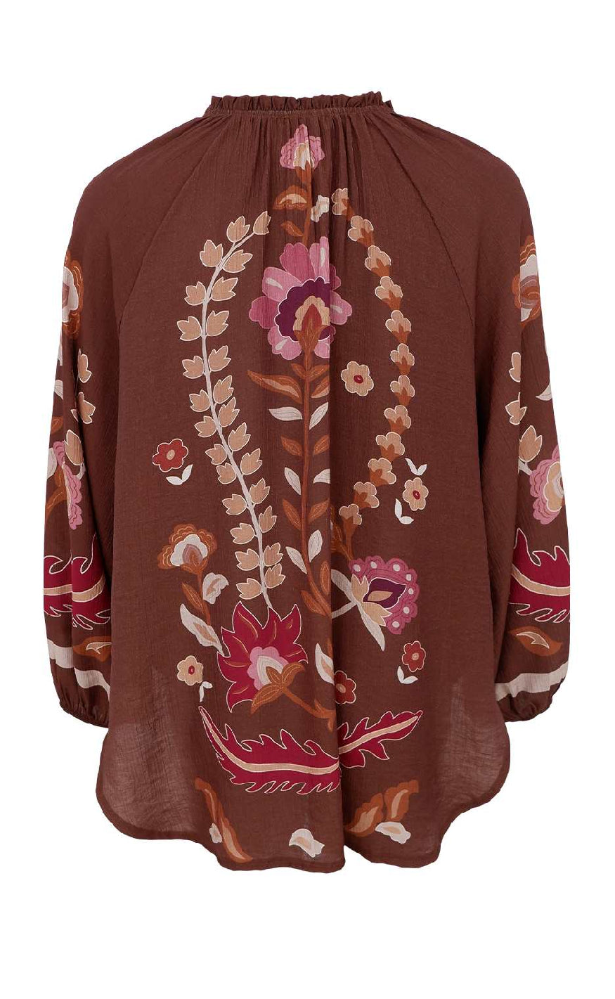 Black Colour Bluse - Marigold - Coffee