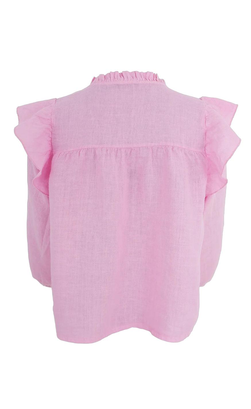 Black Colour Bluse - Melina Frill - Candy