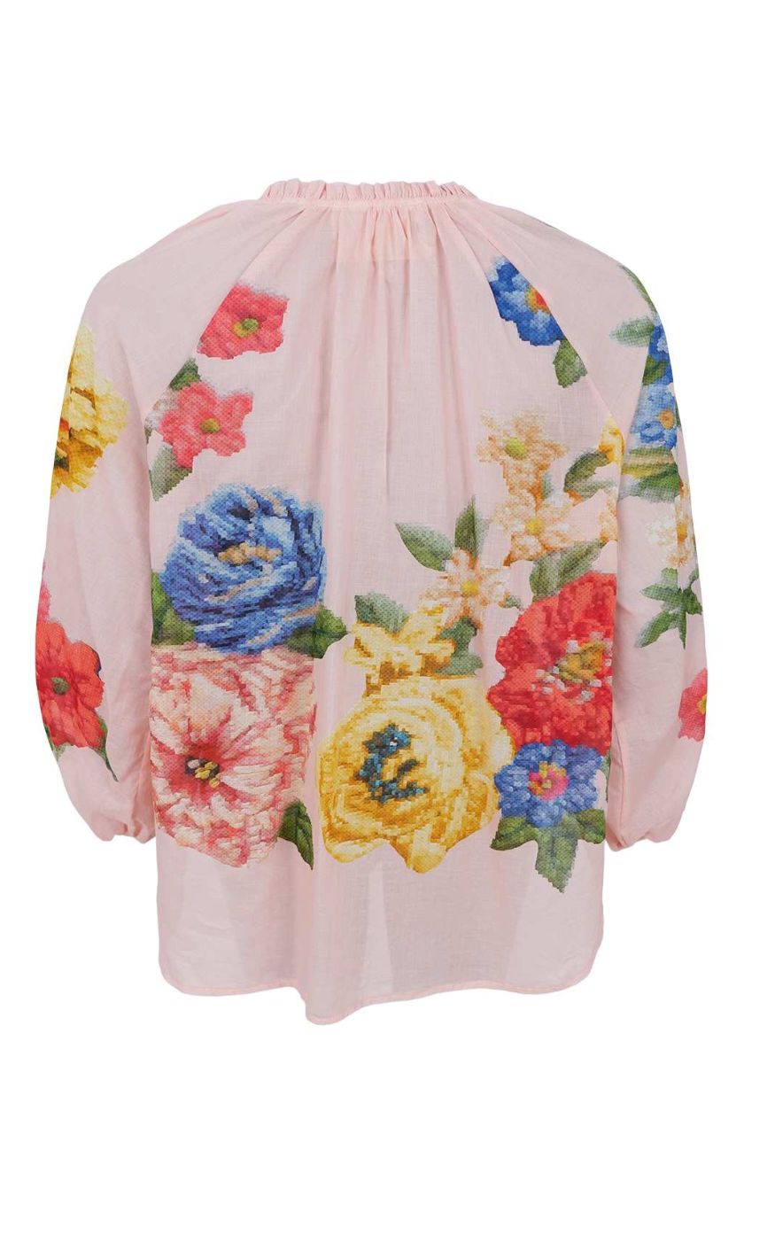 Black Colour Bluse - Norma - Rose