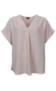 Black Colour Bluse - Samos - Creme