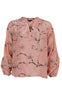 Black Colour Bluse - Siana - Rose Powder