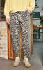 Black Colour Bukser - Ellie Barrel - Leopard