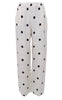 Black Colour Bukser - Melina Wide Linen - Dot
