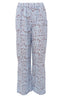 Black Colour Bukser - Melina Wide Linen - Floral